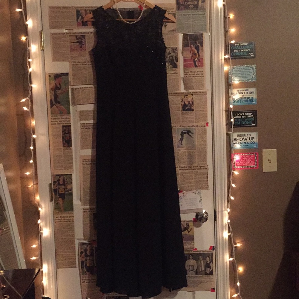Sophisticated black evening gown